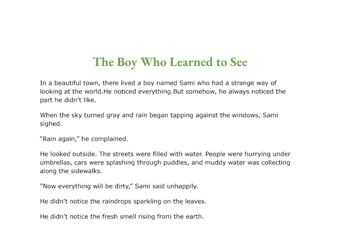 write childrens story or ebook